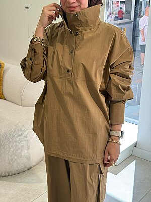 27100 Yüksek Yaka Sweatshirt  - 3