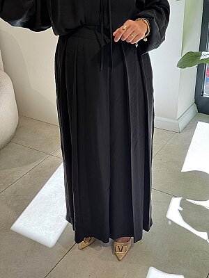 27141 Dökümlü Pileli Modal Takım  - 3