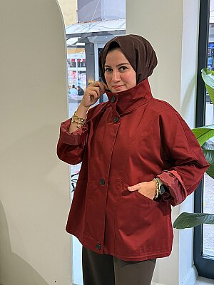 Dik Yaka Koton Ceket 26236