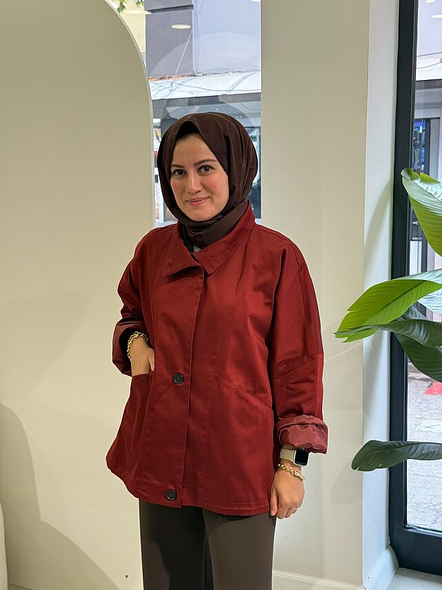 Dik Yaka Koton Ceket 26236 - 3