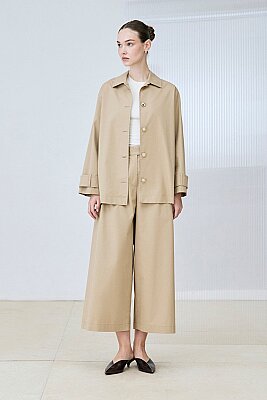 SANDA GOLD DÜĞMELİ CEKET PANTOLON TAKIM CAMEL