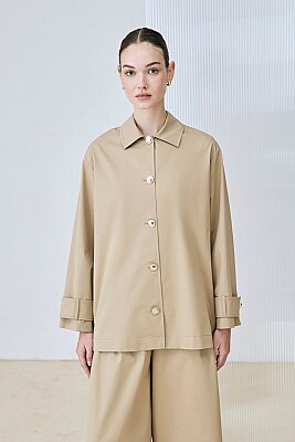 SANDA GOLD DÜĞMELİ CEKET PANTOLON TAKIM CAMEL (1)